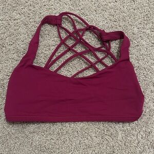 lululemon athletica Magenta Strappy Bralette